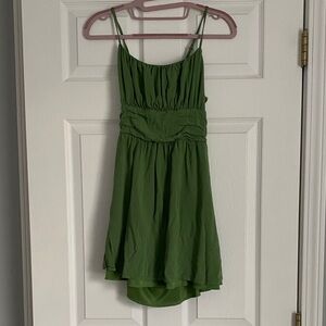 Shinestar Green Backless Dress